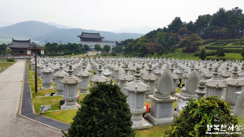 Stupa fields of Mitasa in summer